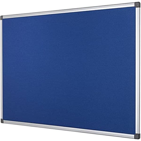 Large Felt Notice Pin Board 120×240 cm – Wall-Mounted Aluminium Frame Bulletin Board for Office, School, and Home Use 2