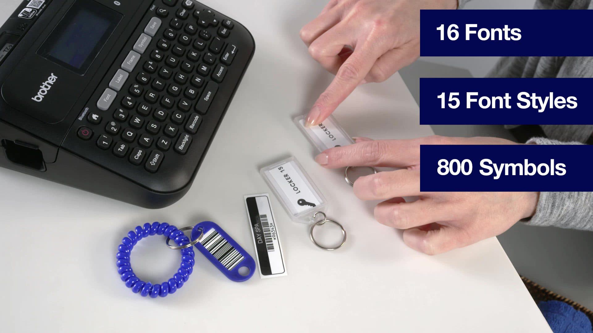 Brother P-Touch PT-D460BT Label Printer – Bluetooth & USB Connectivity, PC/Mobile Compatible, QWERTY Keyboard, High-Resolution Label Maker for Office & Home 2