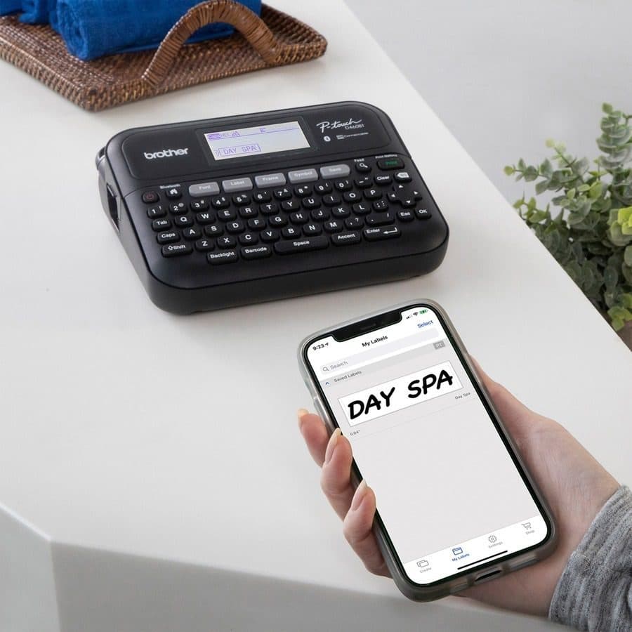 Brother P-Touch PT-D460BT Label Printer – Bluetooth & USB Connectivity, PC/Mobile Compatible, QWERTY Keyboard, High-Resolution Label Maker for Office & Home 3