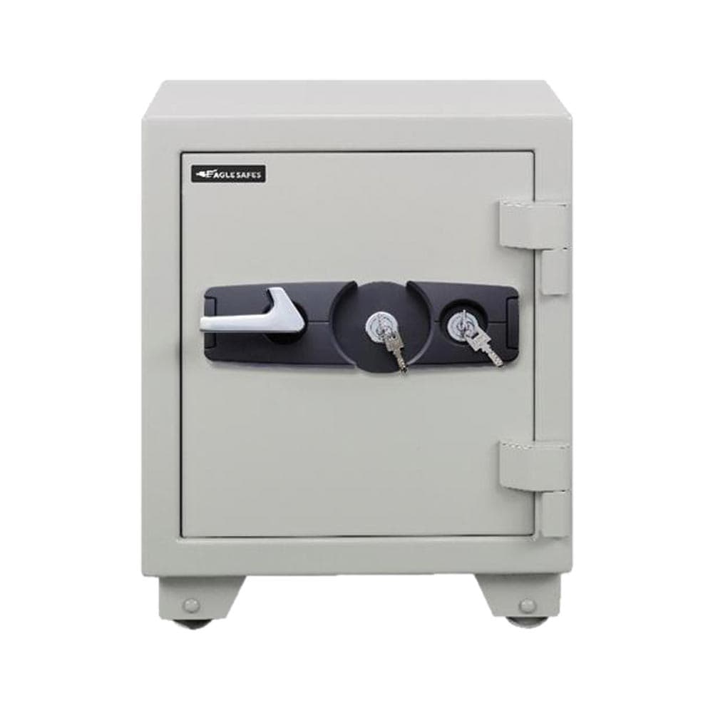 Eagle SS-035 Fire Resistant Safe – 2 Key Lock, 1-Hour UL Certified Fireproof Safe for Documents & Valuables, Grey