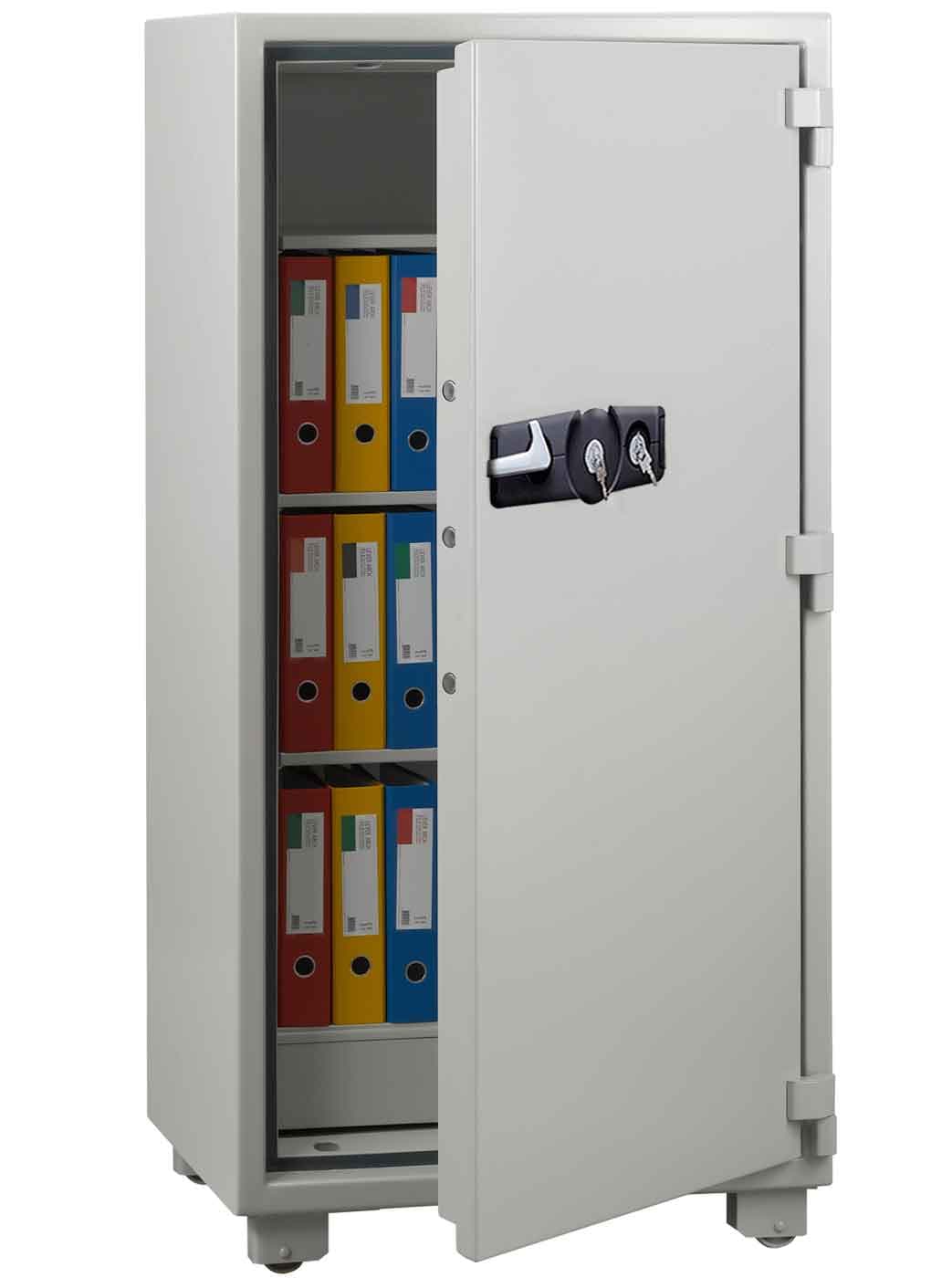 Eagle Safe SS-400 Fire Resistant Safe with Dual Key Locks – Compact Grey Security Safe for Home and Office 2