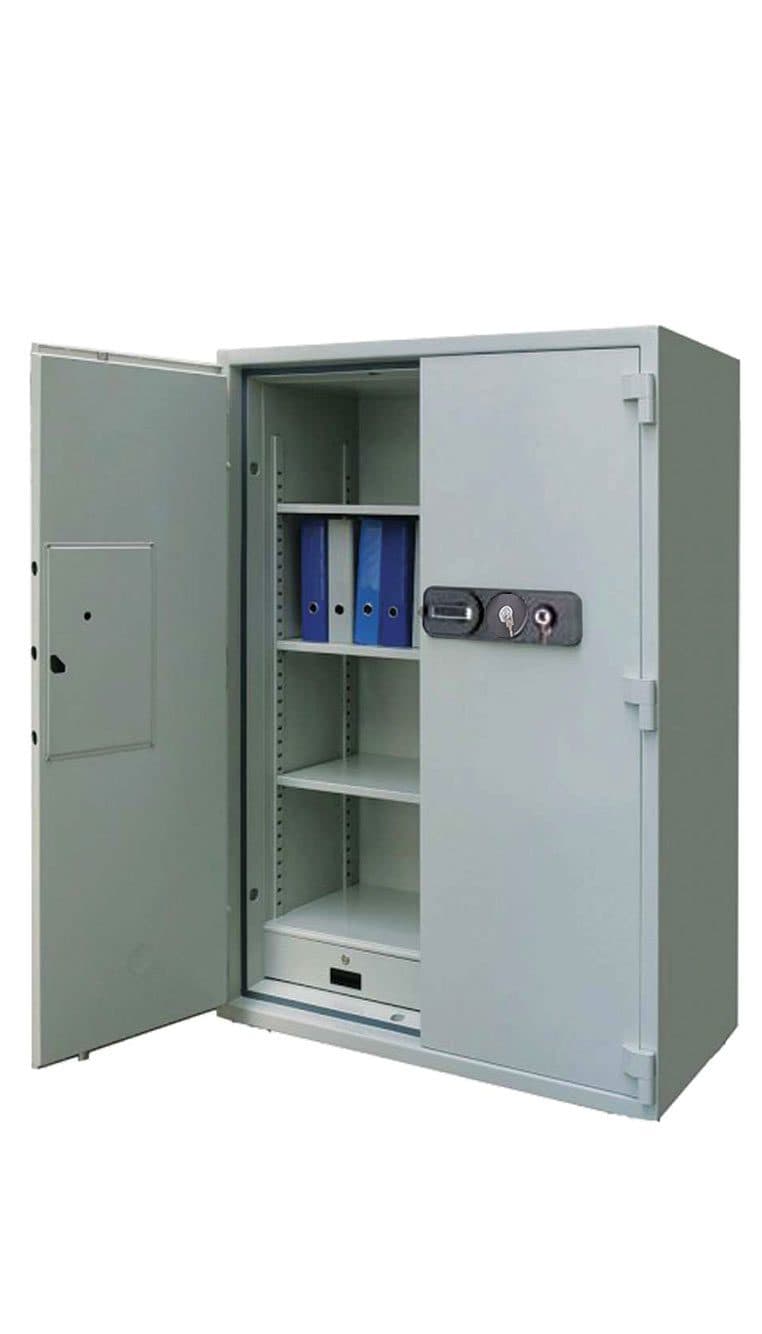 Eagle Safe SS-700 2 Door Fire Resistant Safe with Dual Key Locks – Heavy-Duty Grey Security Safe for Home and Office Protection 2