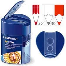 Staedtler 512128 Metal 2-Hole Pencil Sharpener – Durable Dual-Hole Sharpener