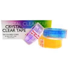Flamingo Cello Tape Clear 3/4 – Multicolour, 8 Rolls Pack | 18mm x 36 YDS, Strong Adhesive Tape for Office, School & Crafts