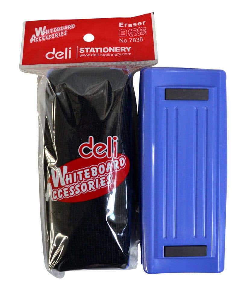 Deli E7837 Magnetic Whiteboard Eraser – Compact and Reusable Dry-Erase Board Cleaner for Classrooms, Offices, and Home Use 2