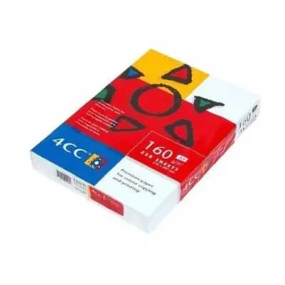 4CC Premium Paper, White, A4, 160 GSM, 250 Sheets – High-Quality Heavyweight Printing Paper