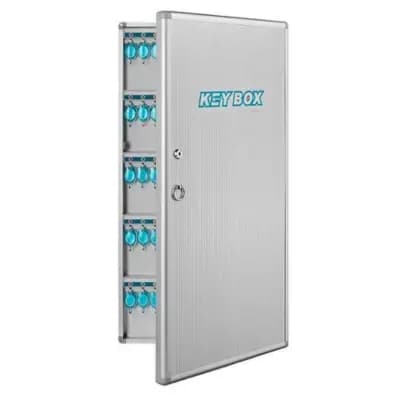 Glosen B1024 Aluminum Key Cabinet  Key Storage Boxh Lockable Door for Home, Office & Commercial Use Wit 2