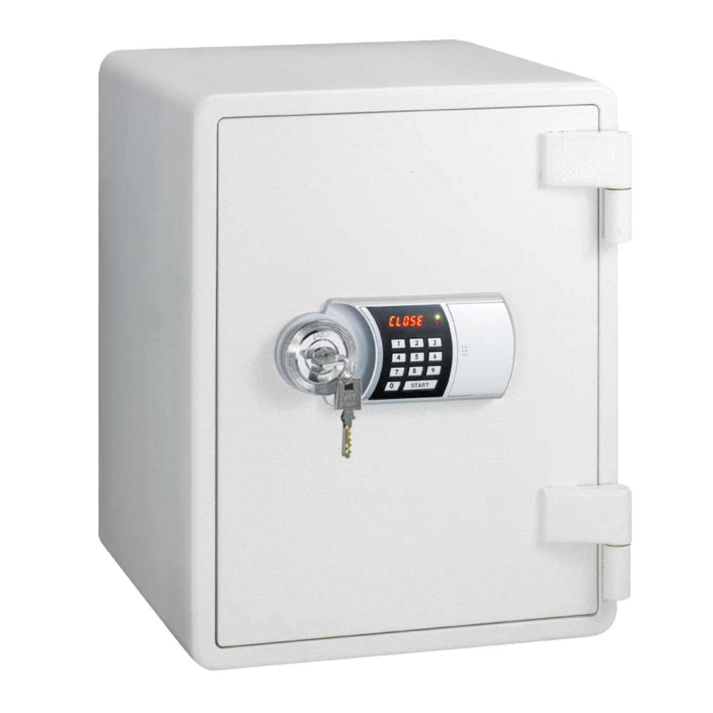 Eagle YES-M031DK Fire Resistant Safe – Digital + Key Lock, 1-Hour UL Certified Fireproof Safe for Documents & Valuables, White & Black 3