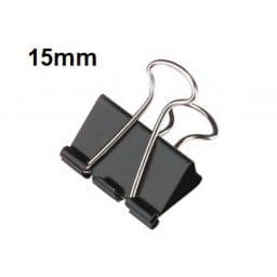 Binder Clips 15mm – Pack of 12, Strong Metal Clips