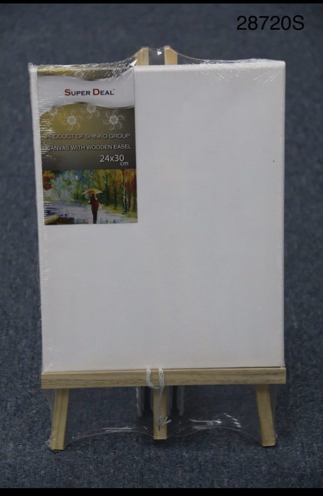 Canvas Board 24x30cm with 40cm Easel Stand – Pre-Primed Painting ...