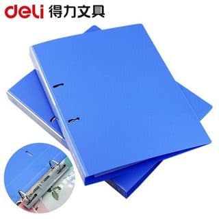 Deli 5383 A4 PVC Ring Binder – 2 Hole, Assorted Colors, Pack of 12 – Durable Document Organizer 2