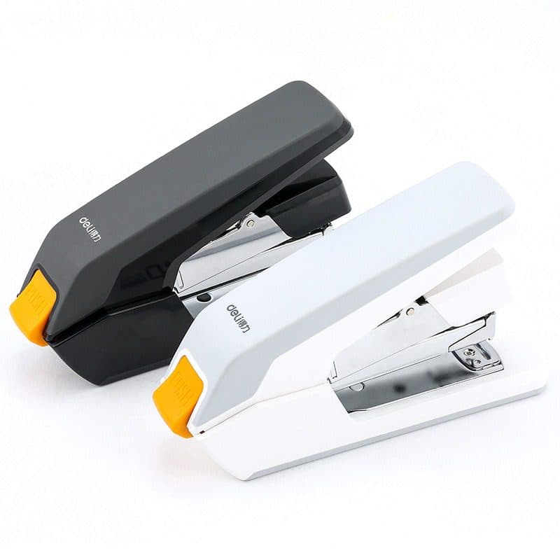 DELI Effortless Office Stapler – 40-50 Sheets Capacity, One Finger Touch, Heavy Duty
