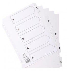 PVC Index Divider – A4 Size, Gray Tabs – Durable File Separator 3