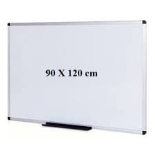 Magnetic Whiteboard with Aluminium Frame – 90×120 cm Dry Erase Board for Wall Mount, Office, Classroom & Home Use