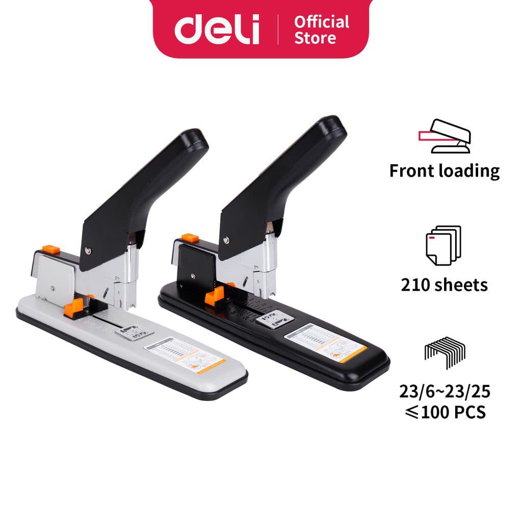 Deli E0399 Heavy Duty Stapler – Staples Up to 210 Sheets, Office Stapler 2