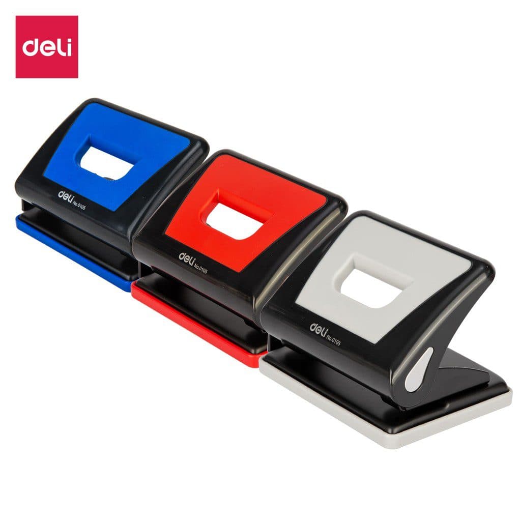 Deli E0105 2-Hole Paper Punch – 15 Sheet Capacity | Office & School Punch 2