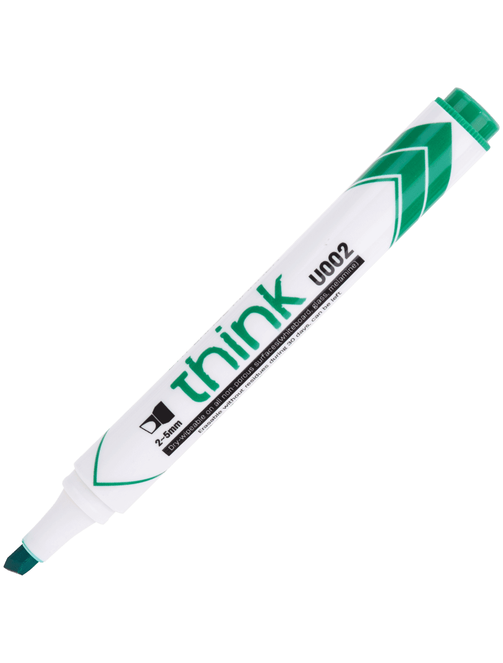 Deli Whiteboard Dry Erase Markers – Green, Chisel Tip 1–5mm (Pack of 12) – Office, Classroom & Home Use