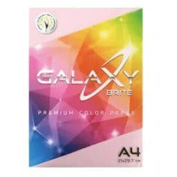 Galaxy Premium Color Paper, A4 Size, 80 GSM, Pink, 500 Sheets – Multipurpose Colored Printing Paper
