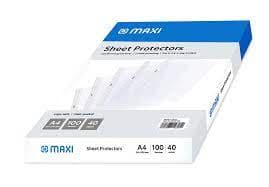 Maxi Punched Pockets – 80 Micron – Durable Transparent Document Protection 2