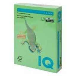 IQ Colored Copy Paper, Green, A4 Size, 80 GSM, 500 Sheets – Premium Multipurpose Colored Printing Paper