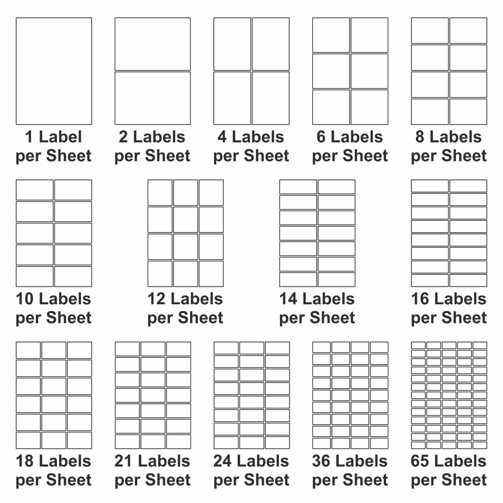 Multi-Purpose Printing Labels, White, A4 Size, 100 Sheets per Pack – Adhesive Labels for Office & Home 5