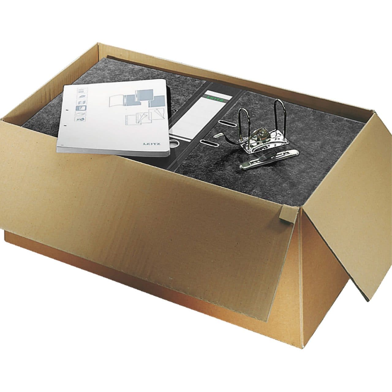 Leitz 1105 Box File – 4cm Spine, Full Cover (F/C), Dark Grey A4 Document Folder 4