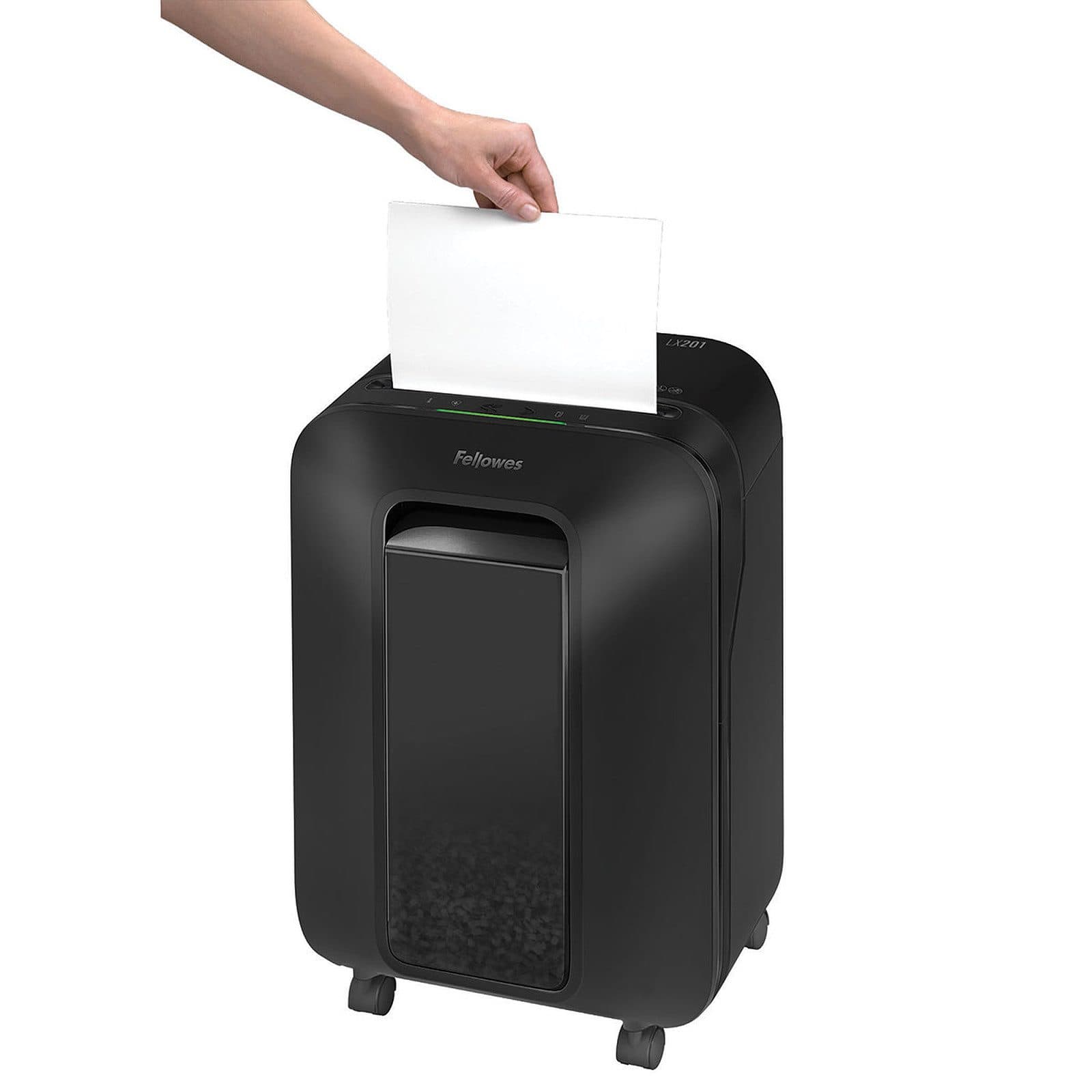 Fellowes LX201 Micro-Cut Shredder – 12 Sheets, High-Security Office Shredder, Jam Proof 3