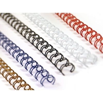 Metal Binding Wire 10mm 3:1 Pitch – Durable Double Loop Wire Binding Spines for Document & Book Binding – Pack of 100 4