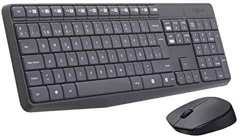 Logitech MK235 Wireless Keyboard & Mouse Combo – Full-Sized, Spill-Resistant Keyboard, 2.4GHz Wireless, 36-Month Battery, Windows & Chrome OS Compatible 2