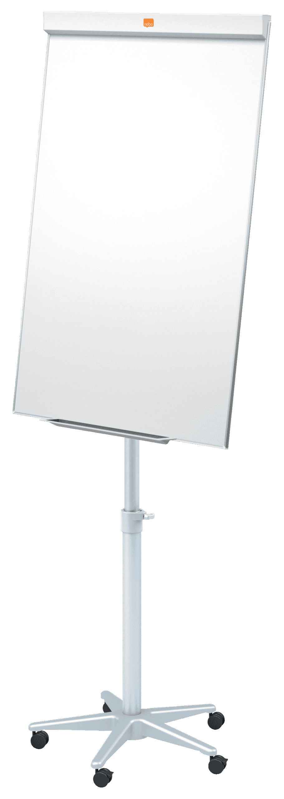 Nobo Impression Pro Whiteboard Magnetic Easel 70×100 cm – Height Adjustable with Locking Castors & Flipchart Pad Hooks 3