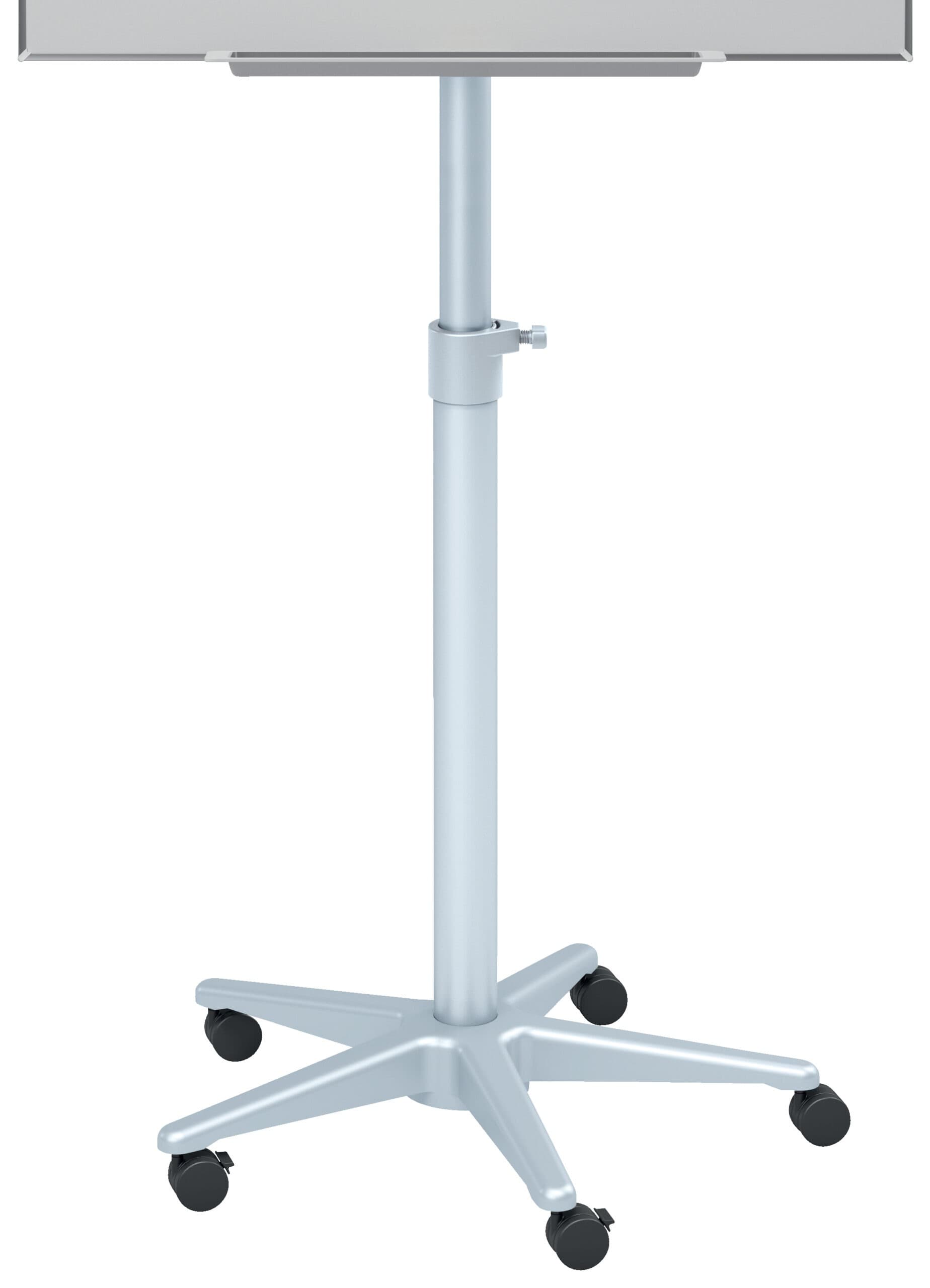 Nobo Impression Pro Whiteboard Magnetic Easel 70×100 cm – Height Adjustable with Locking Castors & Flipchart Pad Hooks 5