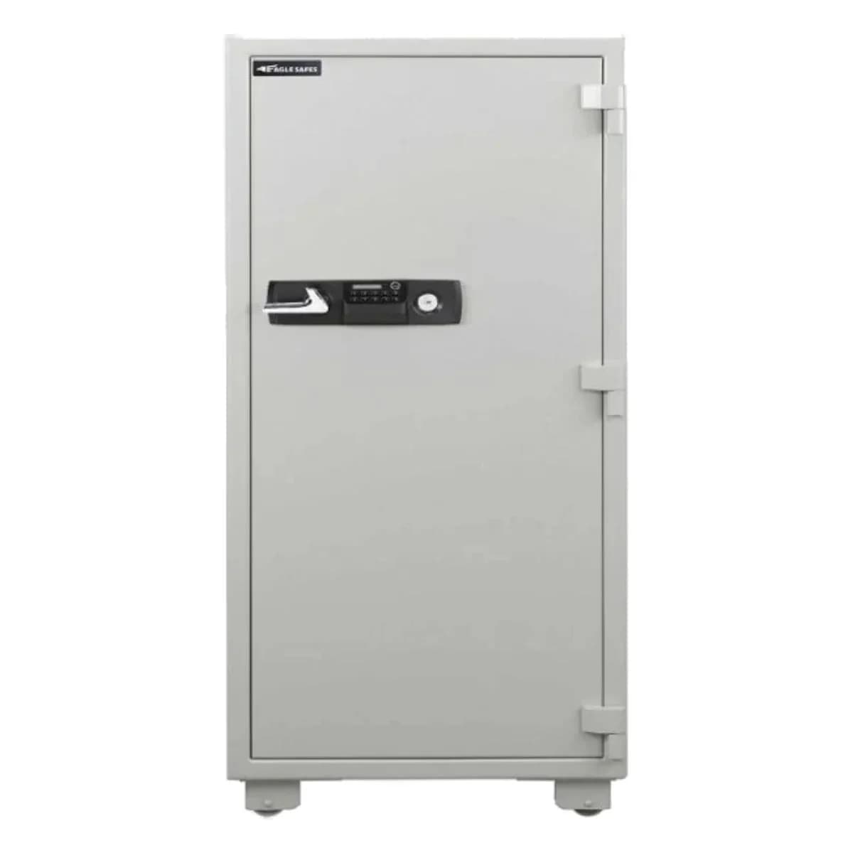 Eagle Safe ES-350 Fire Resistant Safe with Digital and Key Lock – Compact Grey Security Safe for Home and Office