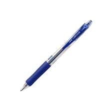 Uni Laknock SN-100F Retractable Ballpoint Pen, 0.7mm Fine, Blue (Pack of 12) 2