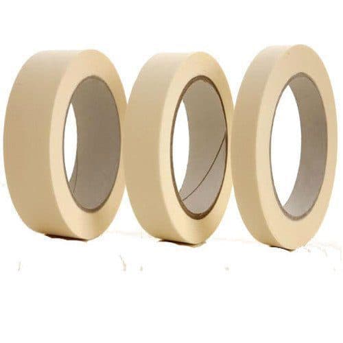 Paper Masking Tape 1″ x 30–50 Yards – Multi-Purpose Adhesive, Pack of 12 Rolls