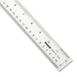 Omega Transparent Plastic Ruler – 12″ (30cm) | School, Office & Drafting