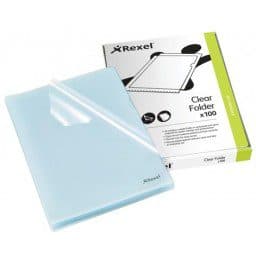 Rexel 12215 CKF/A4 Cut Flush Folder – Embossed, Pack of 100 for Office & School