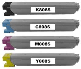 Compatible Samsung CLT-K808S Toner Cartridge 4-Pack (Black, Cyan, Magenta, Yellow) – High-Yield Toner for MultiXpress X4220RX, X4250LX, X4300LX – Premium Quality Printing