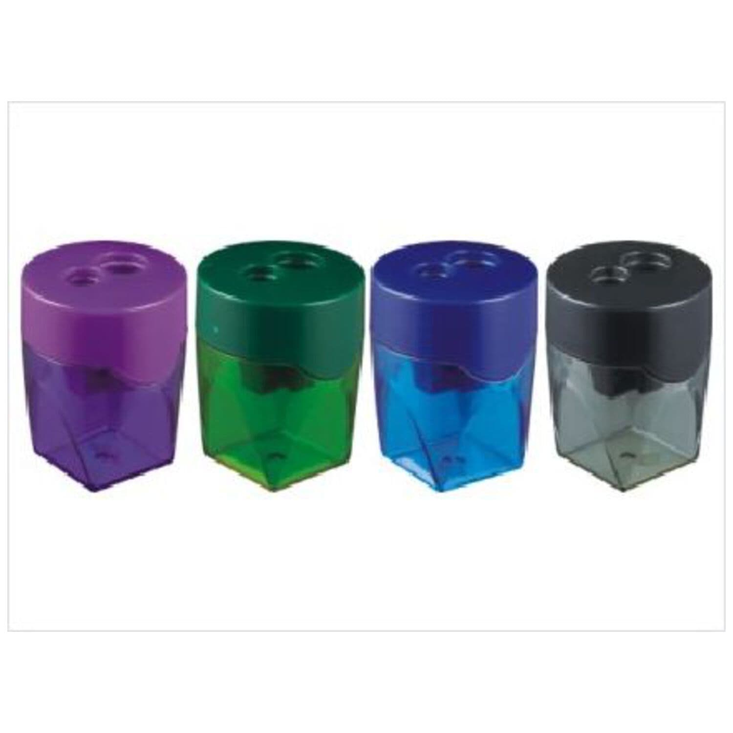 2-Hole Cup Type Pencil Sharpener 39768 – Manual Dual-Pencil Sharpener
