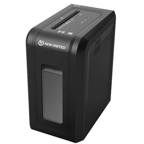 New United ST-10C Cross Cut Shredder – 10 Sheets Capacity, 3.9 x 50 mm, 15.1L Bin