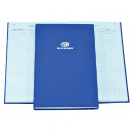 Stock Register 3QR – Full Size (F/S), Durable Office and Business Record Book
