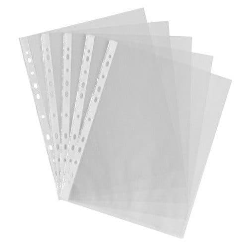 A4 Punched Reinforced Pockets – 60 Micron – Pack of 100 – Durable Document Protection 3
