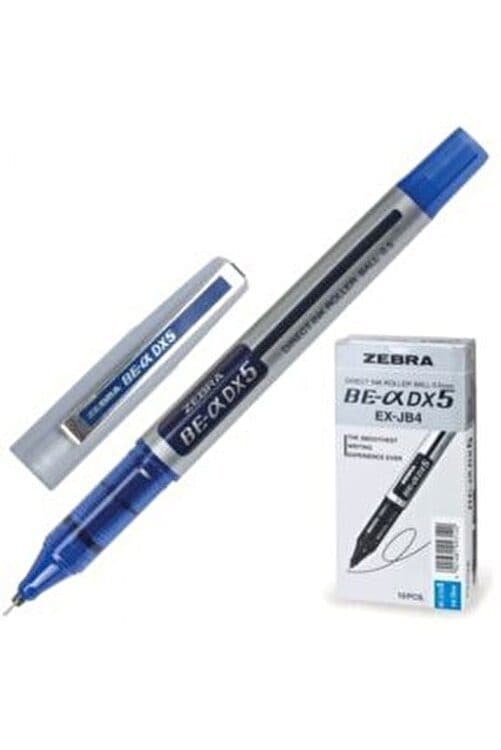 Zebra DX5- Roller Ballpen, Blue (10 Pcs)