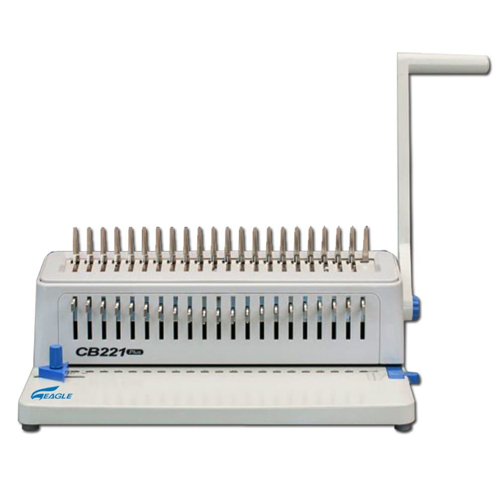 Eagle CB 221 Plus Manual Comb Binding Machine – A4 Comb Binder, Heavy-Duty Office Use