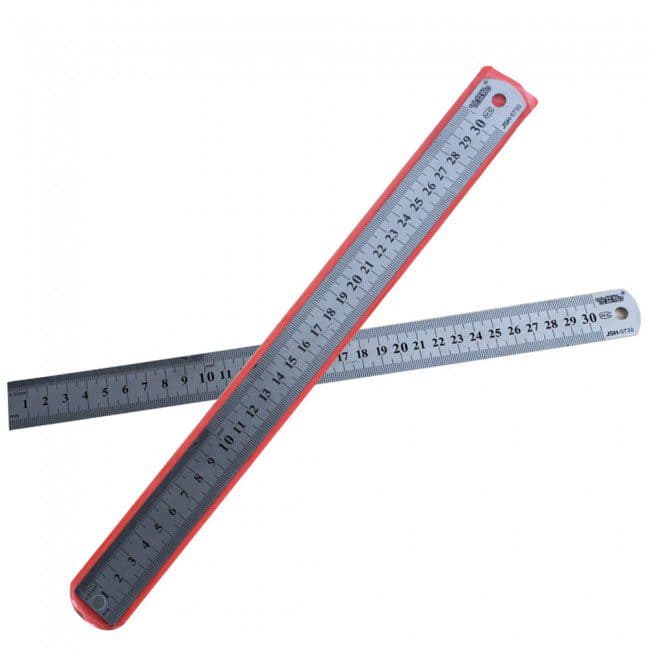 30cm Stainless Steel Metal Ruler – Durable Measuring Tool | Office, School & Engineering