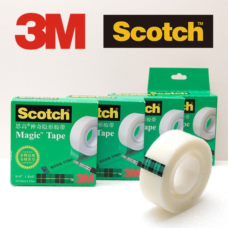 3M Scotch 810 Tape Magic – 19mm, Transparent Matte Clear | Office & School Adhesive Tape