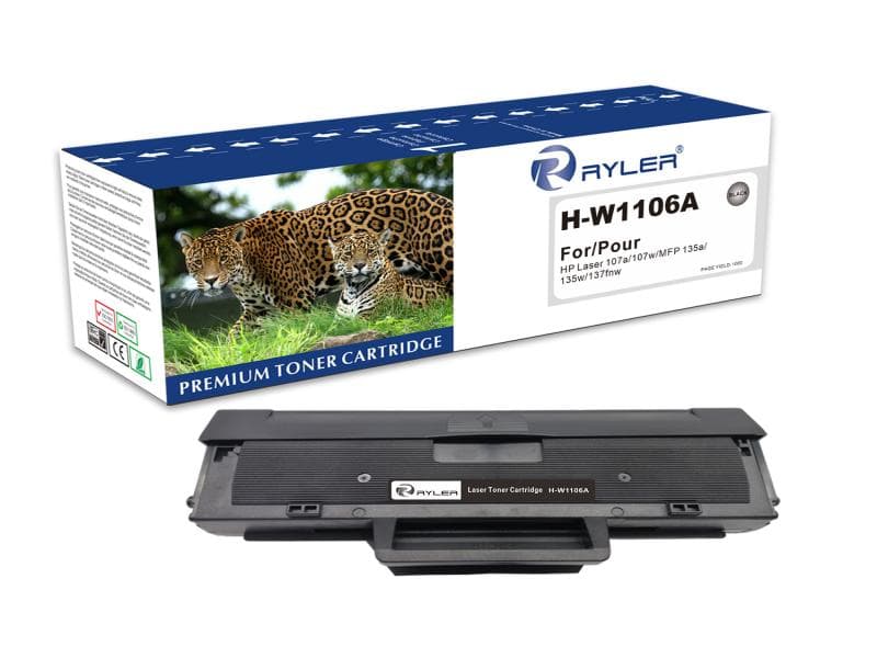 HP W1106A (106A) Compatible Toner Cartridge – Black | High Yield LaserJet Pro M203, MFP M130 Series Printer Toner