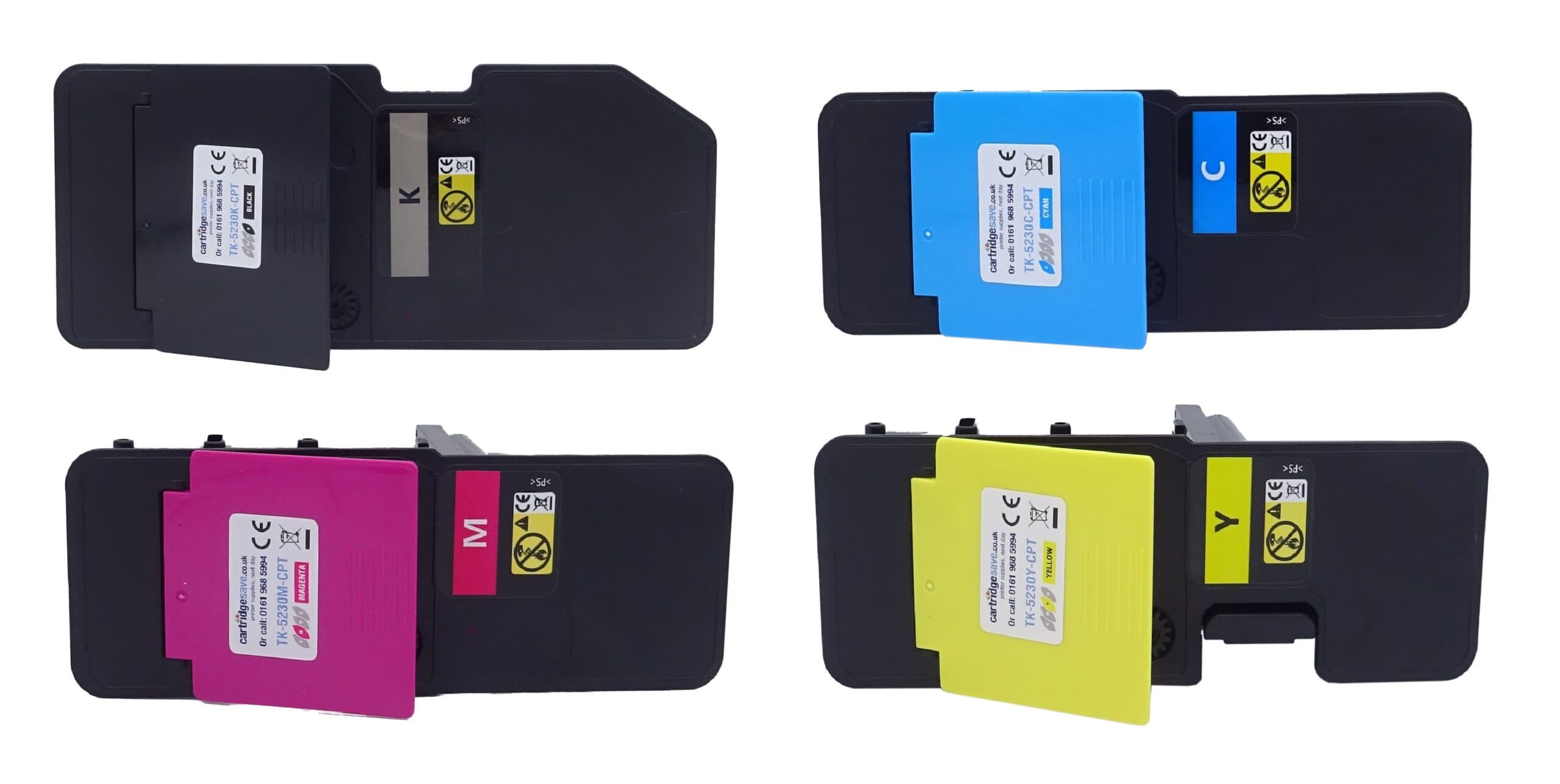Compatible Kyocera TK-5230 Copier Toner (4 Color Set)