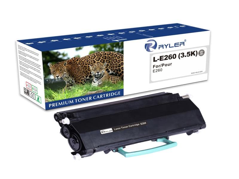 Compatible for Lexmark E260 Toner Cartridges, Black