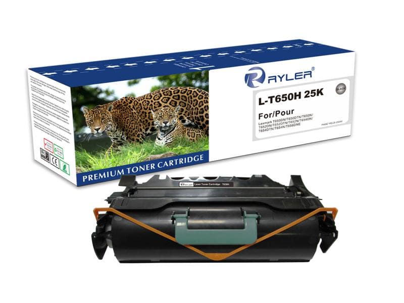 Compatible Lexmark T650H11E Toner, Black Cartridges Ryler