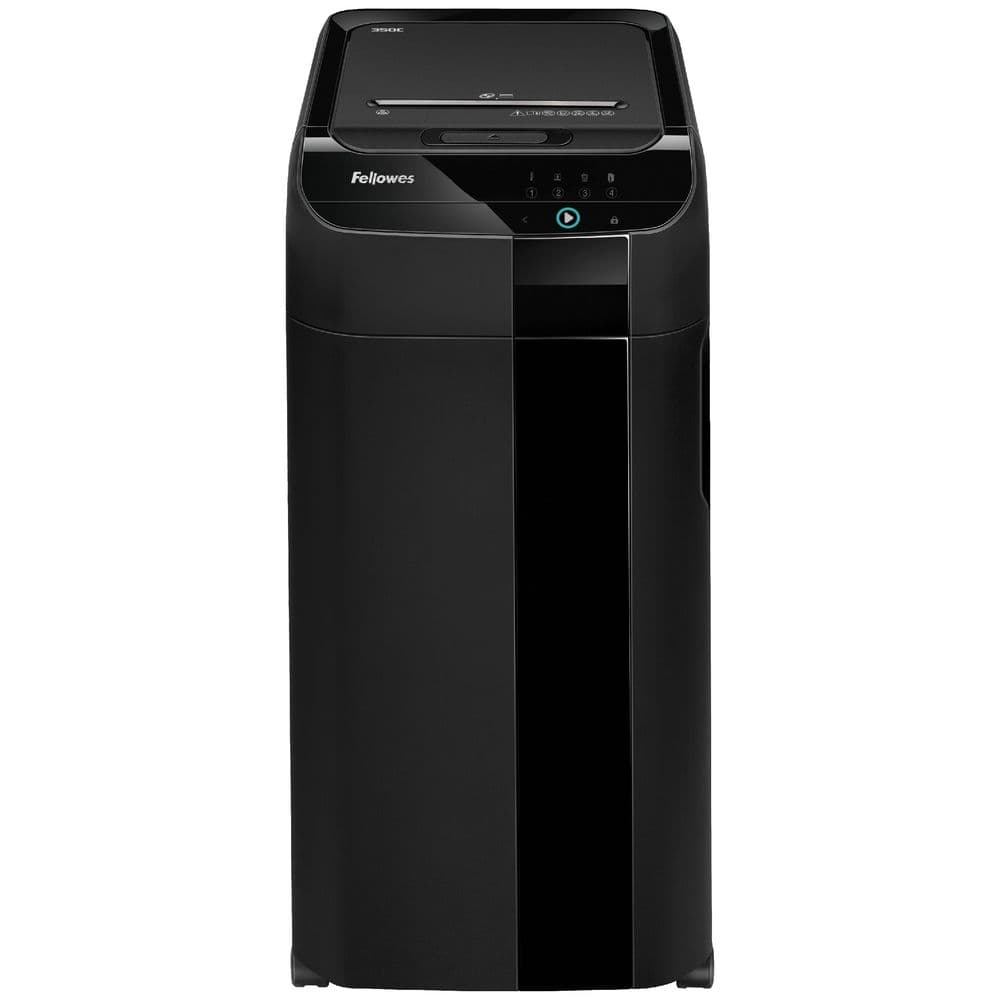 Fellowes AutoMax 350C Cross-Cut Autofeed Shredder- 350-Sheet, P-4 Security, Auto-Feed